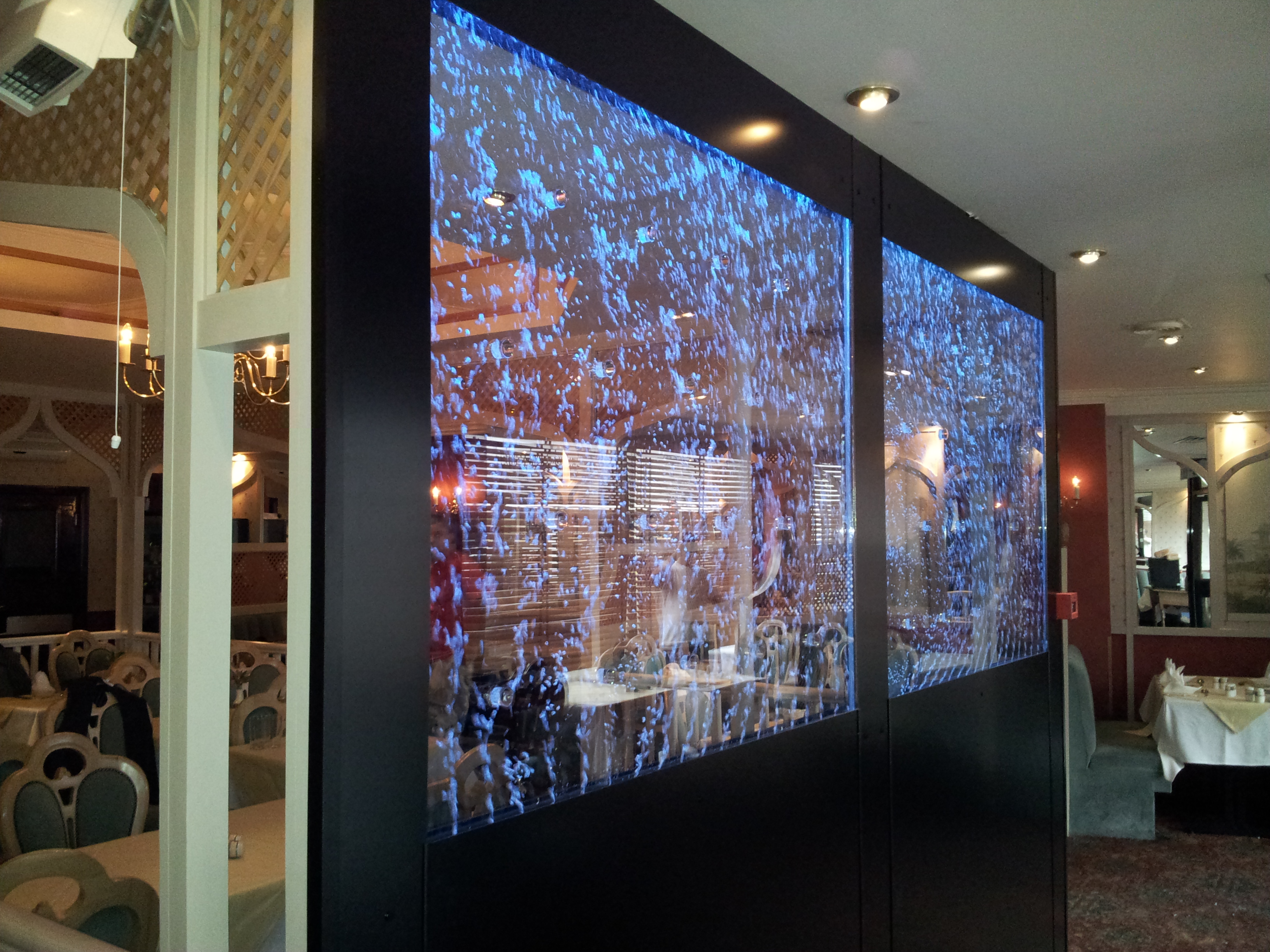 Bubble Wall At The Tamarind Restaurant Bristol